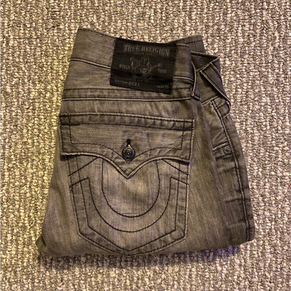 True Religion grey wash jeans 🌚